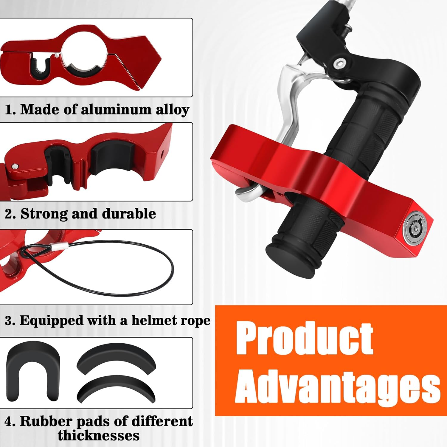 ntivol de Moto Universel, Verrouillage de Disque de Frein RéGlable