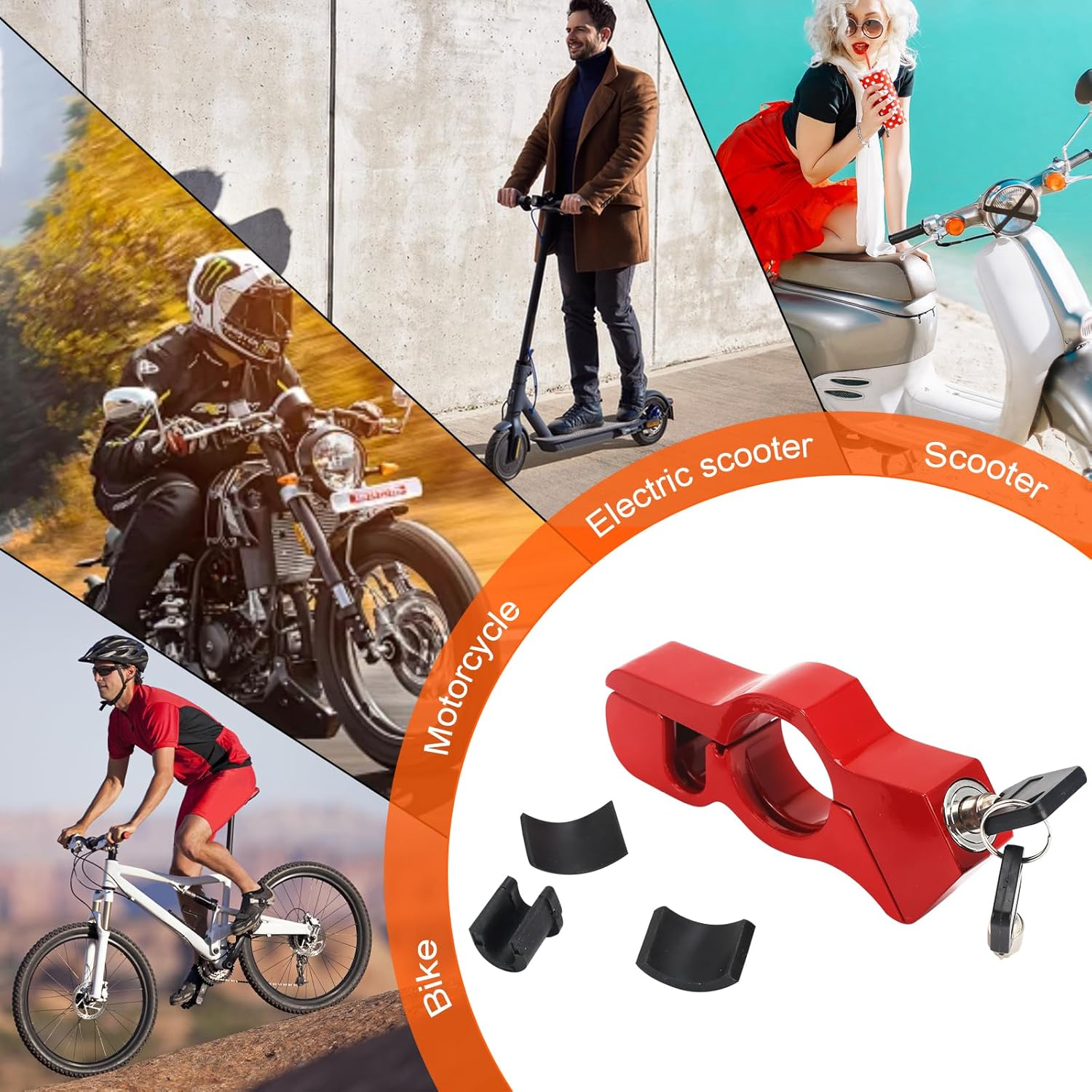 ntivol de Moto Universel, Verrouillage de Disque de Frein RéGlable