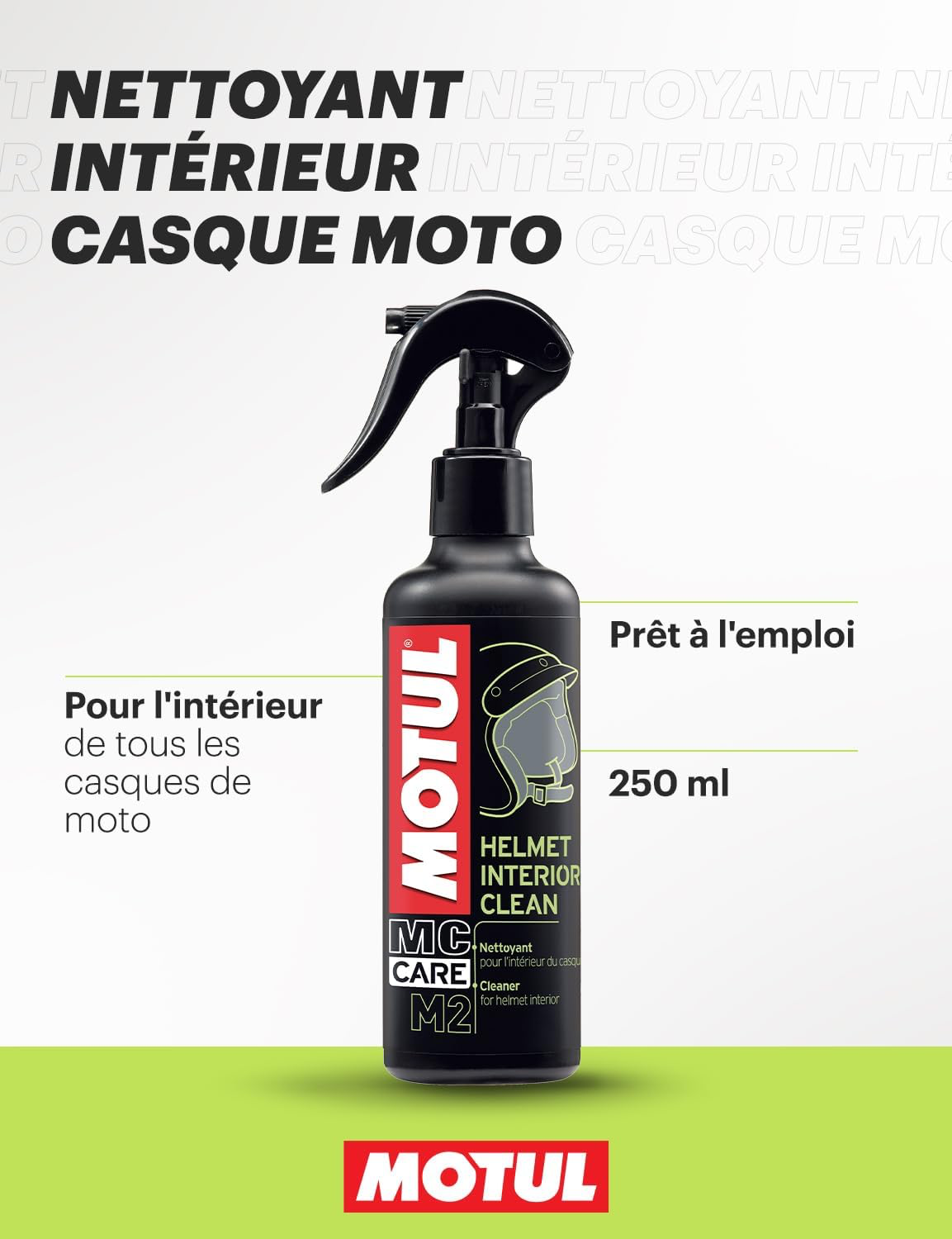 Motul - Spray Nettoyant Intérieur Casque Moto
