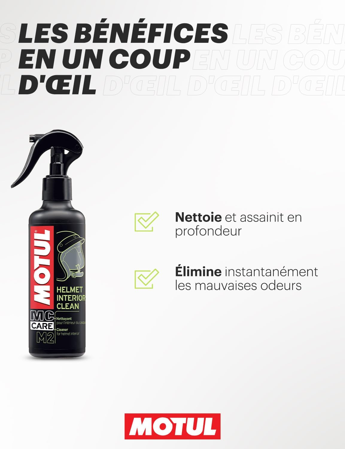 Motul - Spray Nettoyant Intérieur Casque Moto