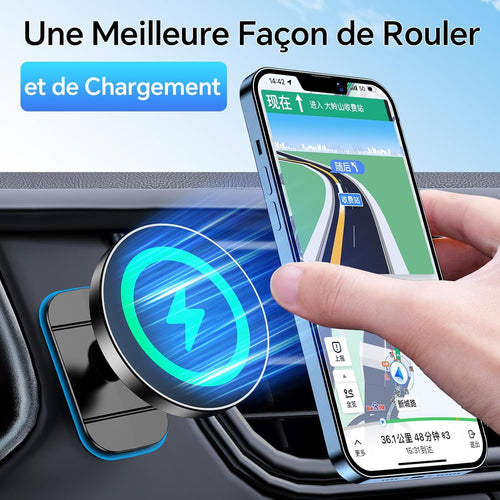 15W Support Telephone Voiture Induction【Super Aimants】