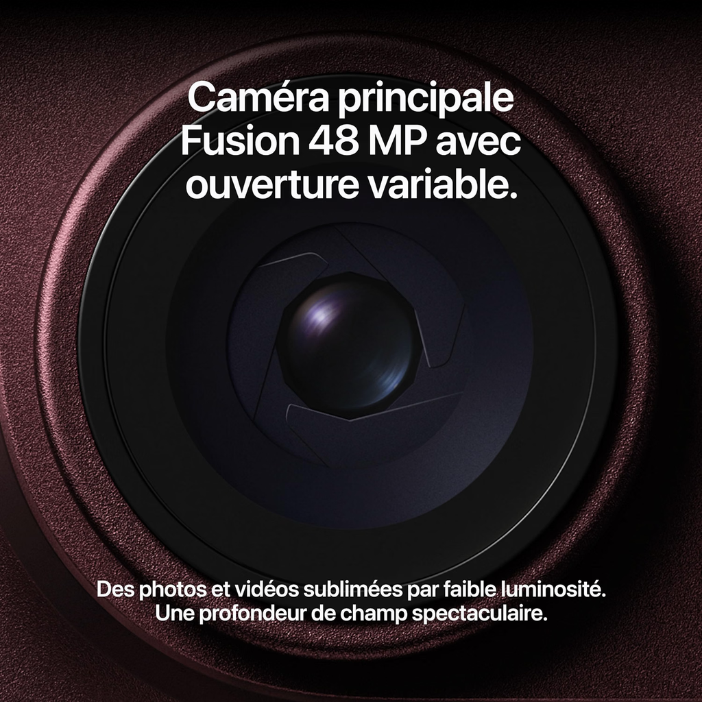 Apple iPhone 18 Pro 256 Go - Bourgogne, Argent