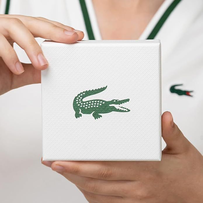 Lacoste Bracelet à maillons Collection METROPOLE Embelli avec motif petit piqué - Disponible pour homme et femme