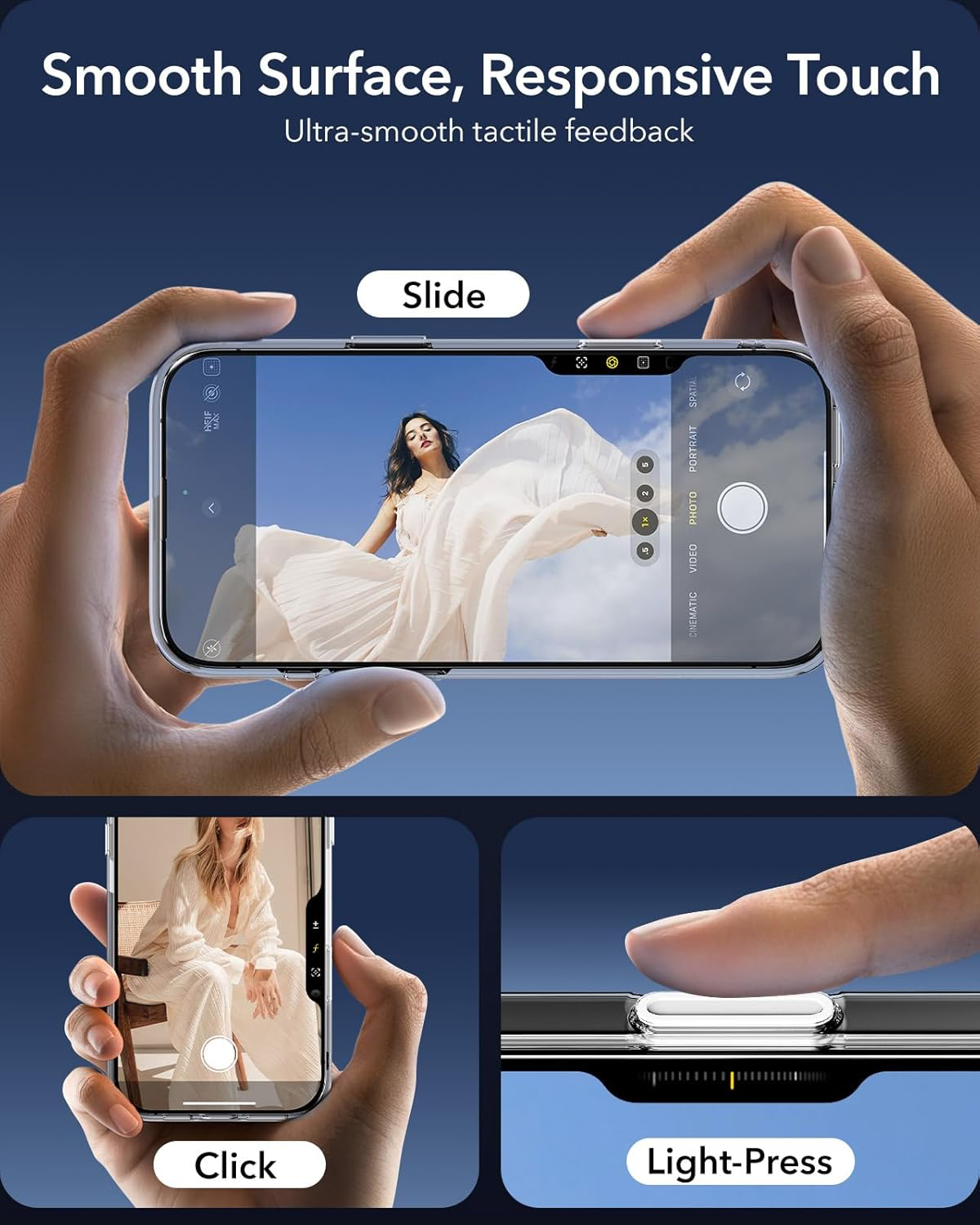 ESR Coque pour iPhone 16 Pro Max, Commande de la caméra, Compatible MagSafe, Protection Anti-Choc Militaire