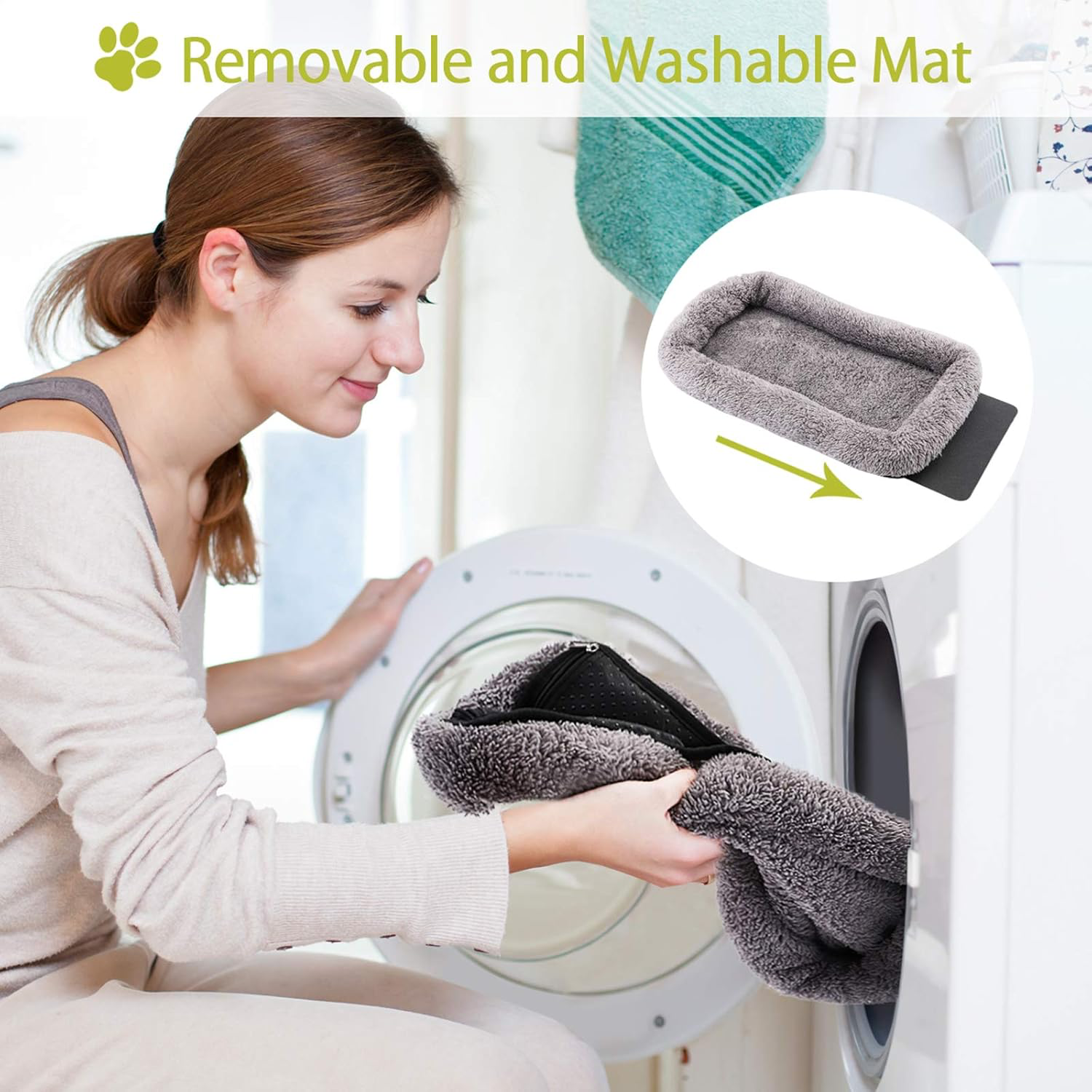 Morpilot Sac Transport Chat Chien, Caisse de Transport Chat Respirant et Pliable Cage Transport Chat avec Matelas en Peluche Amovible + Bol (Accepté au Maximum 15lbs/7kg，44 * 31 * 34cm)