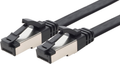 Câble Réseau Cat8 Cat 8 40 Gigabit - 1x 3,0m, 1.5m - RJ45 Ethernet LAN DSL Routeur Modem - Noir