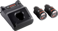 Bosch Professional 12V System Starter-Set batteries : 2 batteries GBA 12V 2.0Ah + chargeur GAL 12V-40