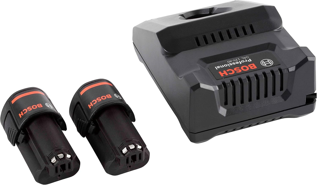 Bosch Professional 12V System Starter-Set batteries : 2 batteries GBA 12V 2.0Ah + chargeur GAL 12V-40