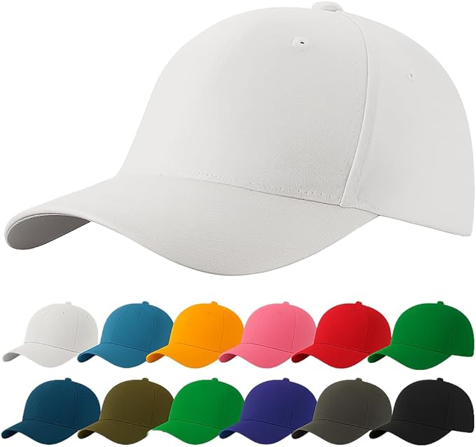 Casquette Baseball Snapback Hip Pop Couleur Unie Ajustable 6 Panneaux Taille Unique Golf Hat Motorcycle Trucker Cap - Homme Femme