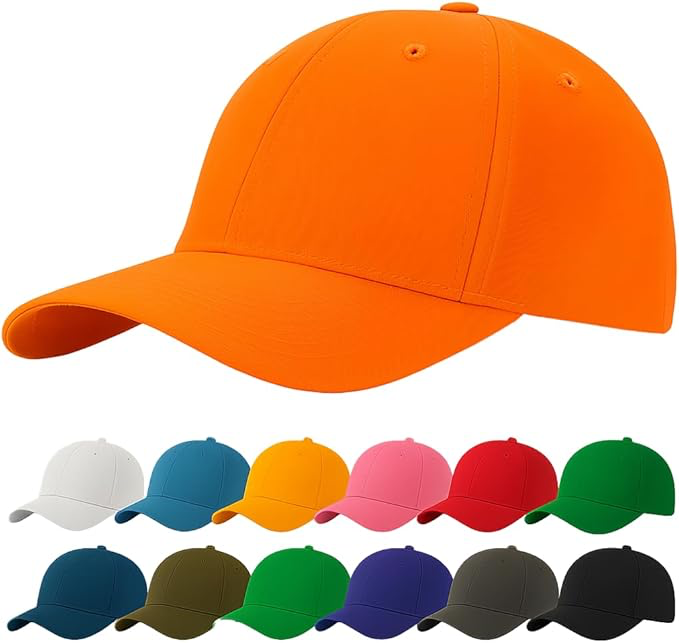 Casquette Baseball Snapback Hip Pop Couleur Unie Ajustable 6 Panneaux Taille Unique Golf Hat Motorcycle Trucker Cap - Homme Femme