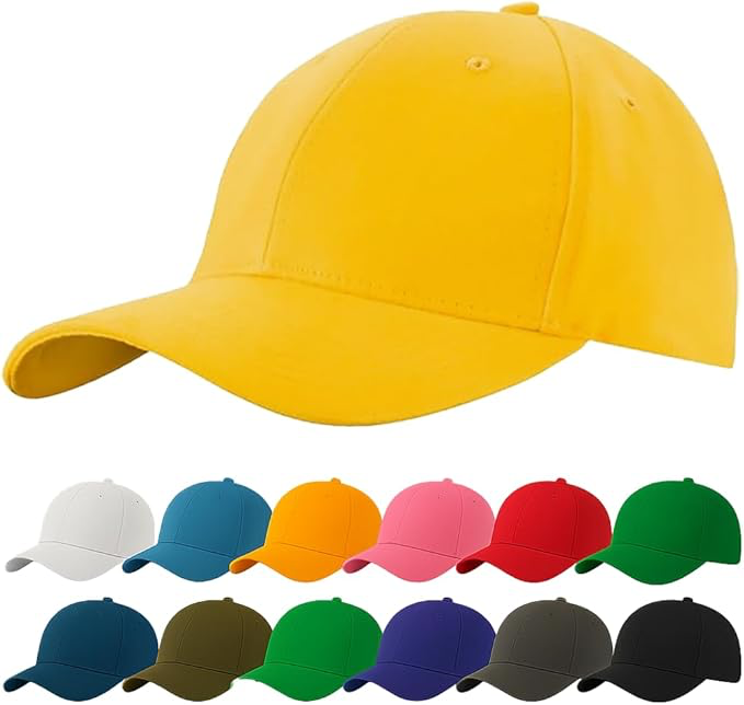 Casquette Baseball Snapback Hip Pop Couleur Unie Ajustable 6 Panneaux Taille Unique Golf Hat Motorcycle Trucker Cap - Homme Femme