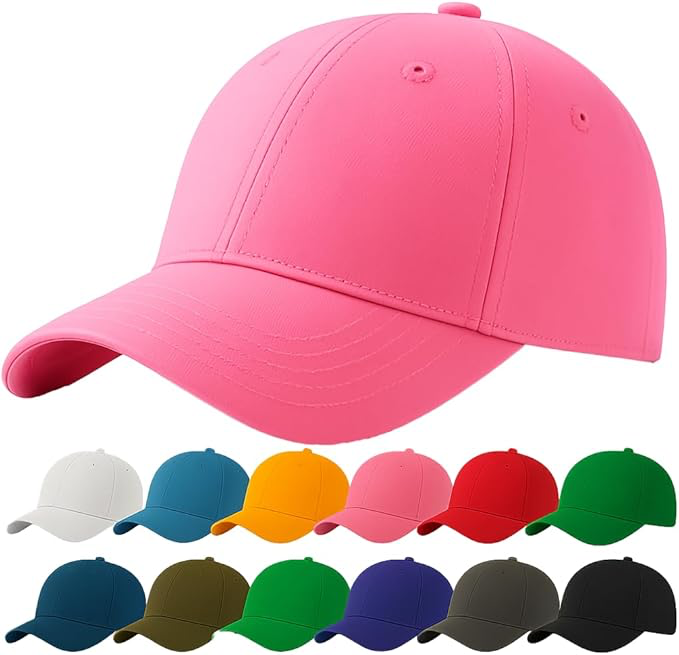Casquette Baseball Snapback Hip Pop Couleur Unie Ajustable 6 Panneaux Taille Unique Golf Hat Motorcycle Trucker Cap - Homme Femme