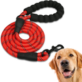 Laisse Chien, Laisse de Dressage pour Chien, Rembourrée, Poignée Souple, Corde pour Chiots et Petits, Moyens et Grands Chiens, 1,2 et 1,5 mètres (2.2 M, Rouge)