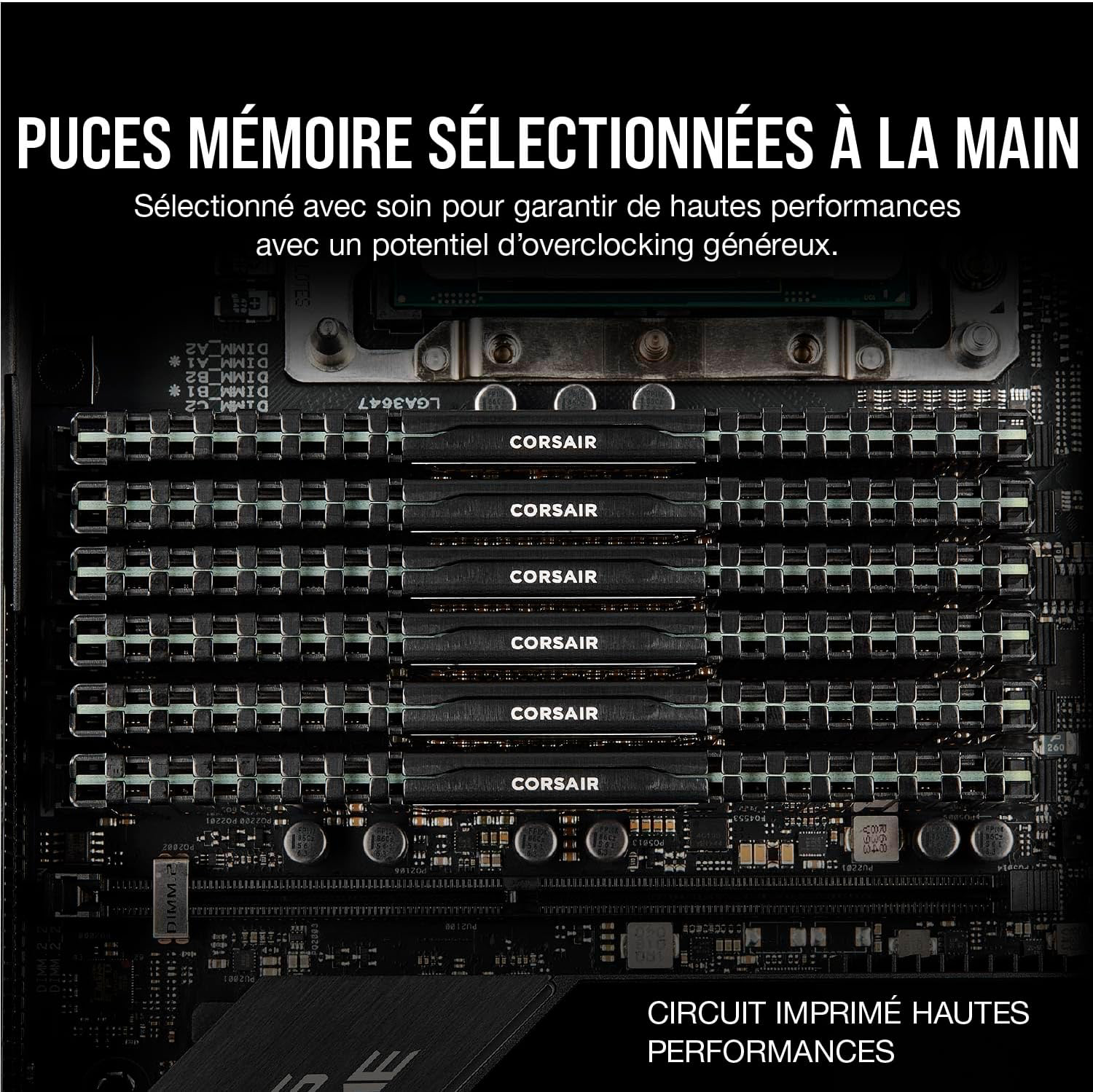 Corsair Vengeance LPX DDR4 RAM 32Go (2x16Go) 3200MHz CL16 Intel XMP 2.0 Mémoire d'ordinateur - Noir