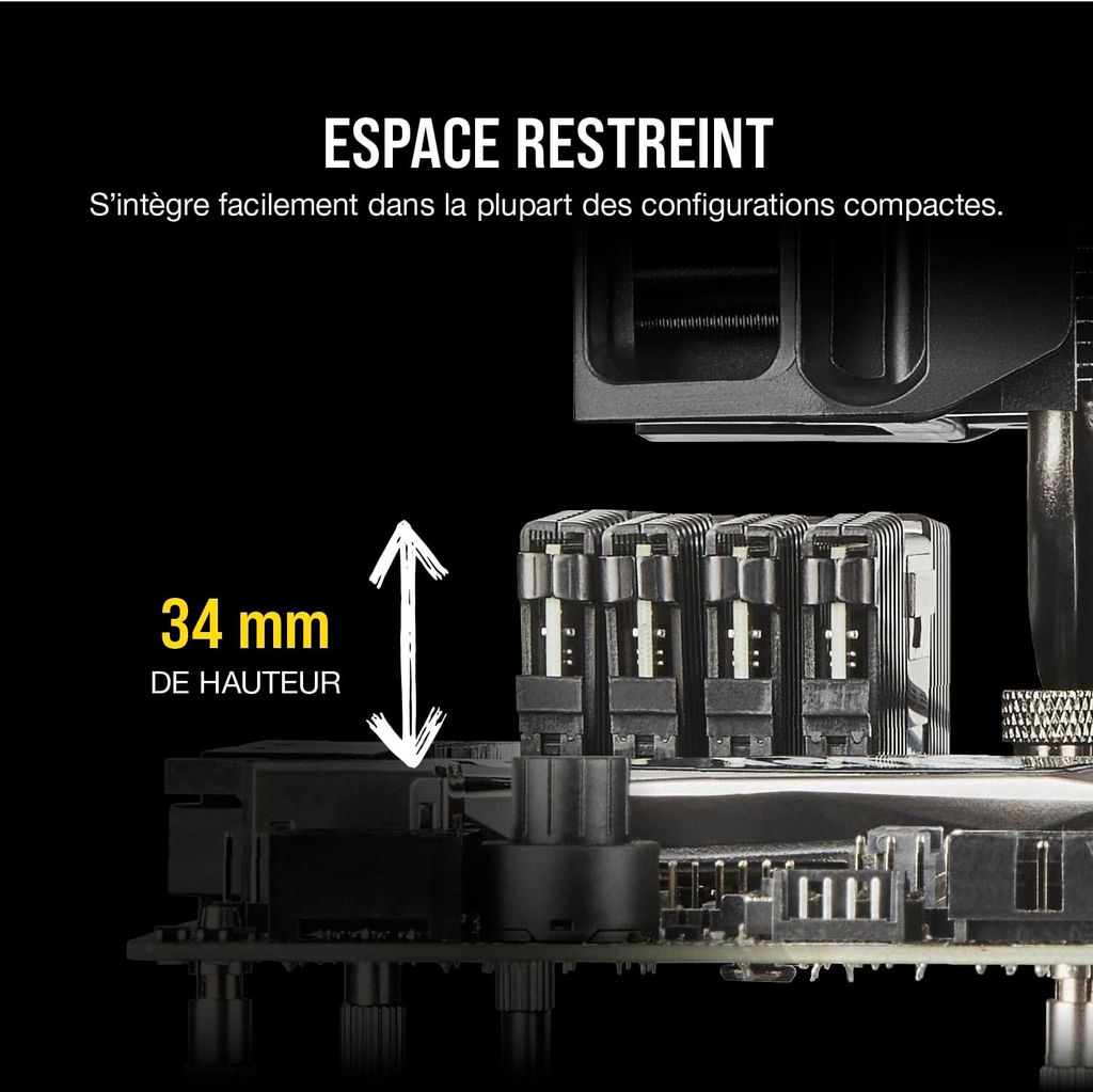 Corsair Vengeance LPX DDR4 RAM 32Go (2x16Go) 3200MHz CL16 Intel XMP 2.0 Mémoire d'ordinateur - Noir