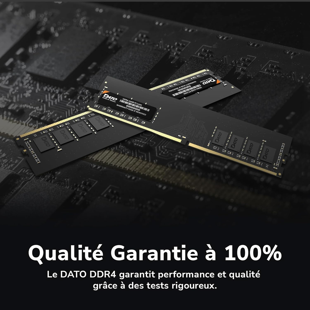 8Go DDR4 3200MHz Ordinateur de Bureau Module de mémoire Mise à Niveau