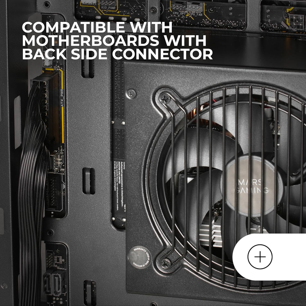 Boîtier Gaming Custom ATX, Triple Verre Trempé Amovible, Double Caméra, Semi-Tour Compatible avec Cartes-mères à Connecteurs Inversés, Support Refroidissement Liquide, Blanc