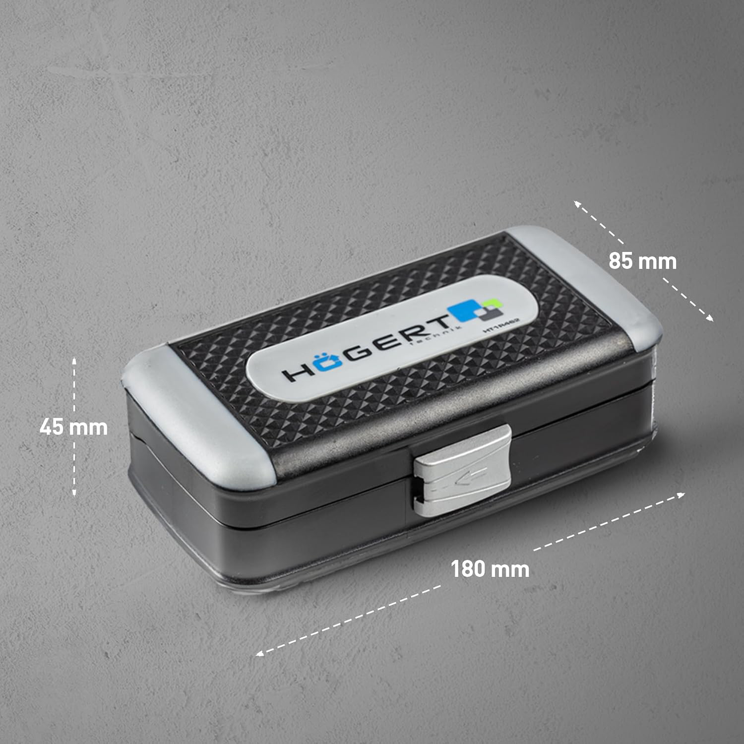 Högert HT1R462 Coffret à outils Jeu de douilles tournevis à cliquet Noir/bleu 1/4"