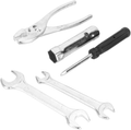 Kit d'outils de réparation de Moto 5 pièces avec Tournevis, Pince, clé, Jeu de Douilles pour Bougies d'allumage, boîte à Outils Portable pour Moto, Scooter et Entretien