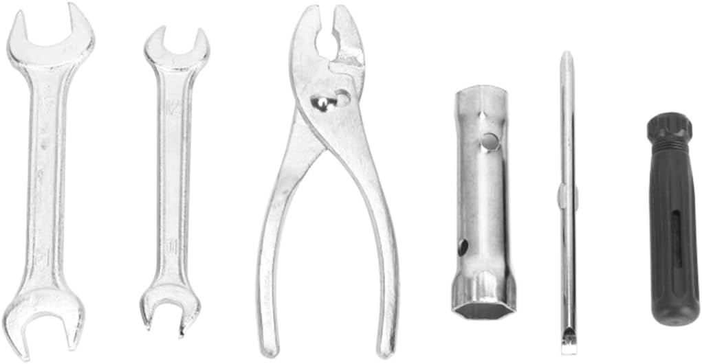 Kit d'outils de réparation de Moto 5 pièces avec Tournevis, Pince, clé, Jeu de Douilles pour Bougies d'allumage, boîte à Outils Portable pour Moto, Scooter et Entretien