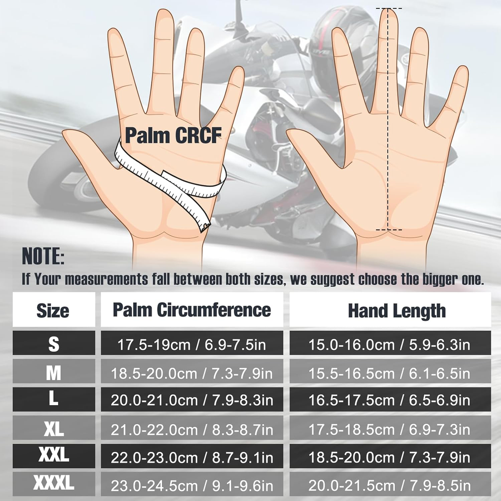 Gants de Moto, Gants à Écran Tactile Plein Doigt pour la Course de Moto, VTT, Escalade, Chasse, Motocross et Autres Sports de Plein Air