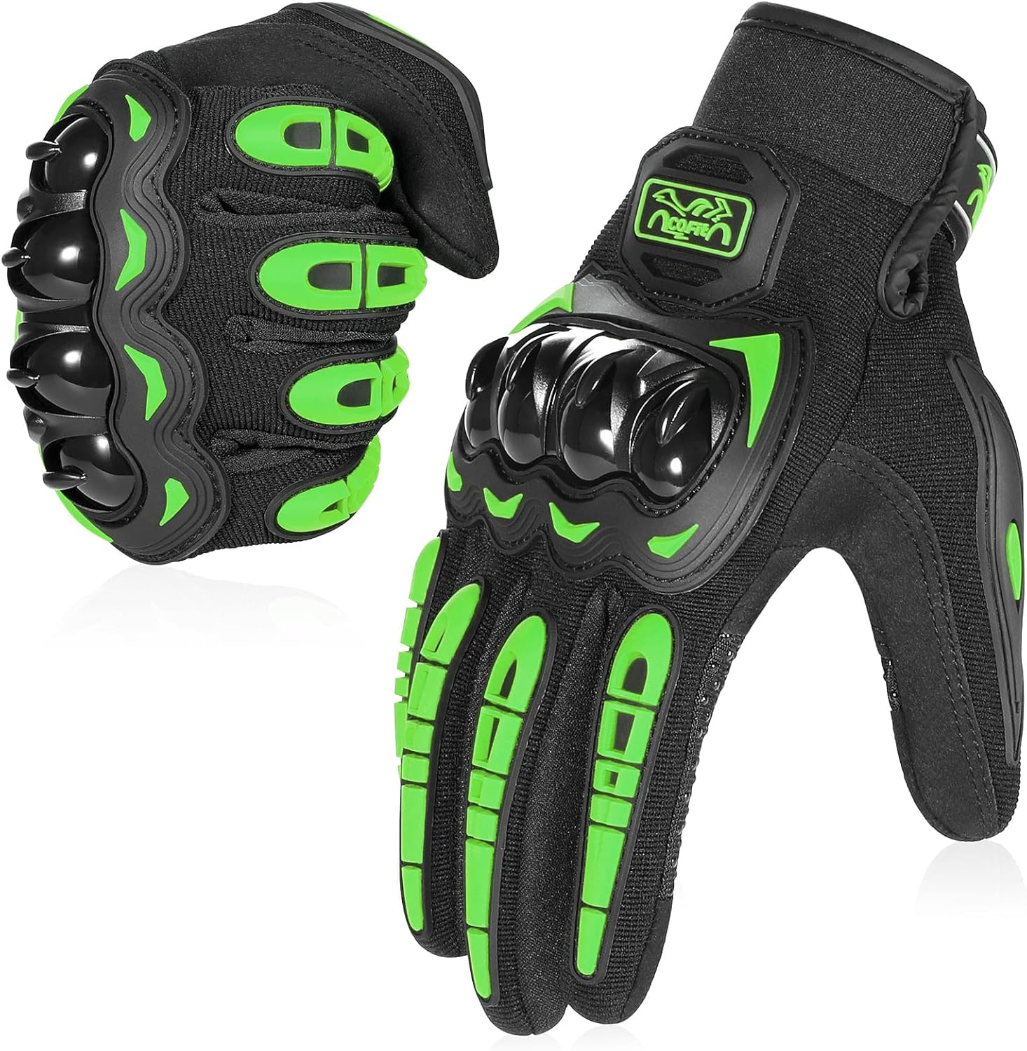 Gants de Moto, Gants à Écran Tactile Plein Doigt pour la Course de Moto, VTT, Escalade, Chasse, Motocross et Autres Sports de Plein Air
