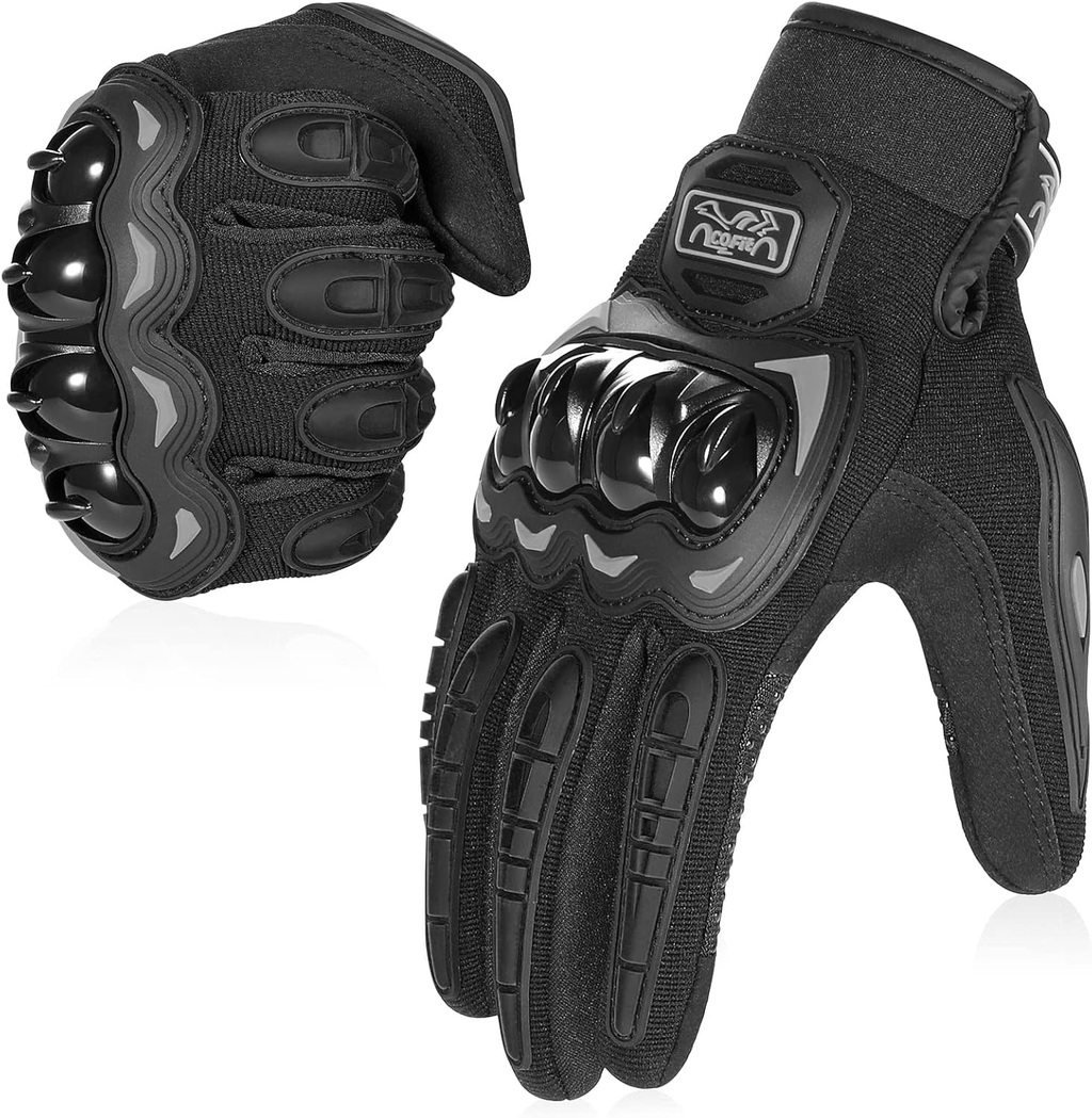 Gants de Moto, Gants à Écran Tactile Plein Doigt pour la Course de Moto, VTT, Escalade, Chasse, Motocross et Autres Sports de Plein Air