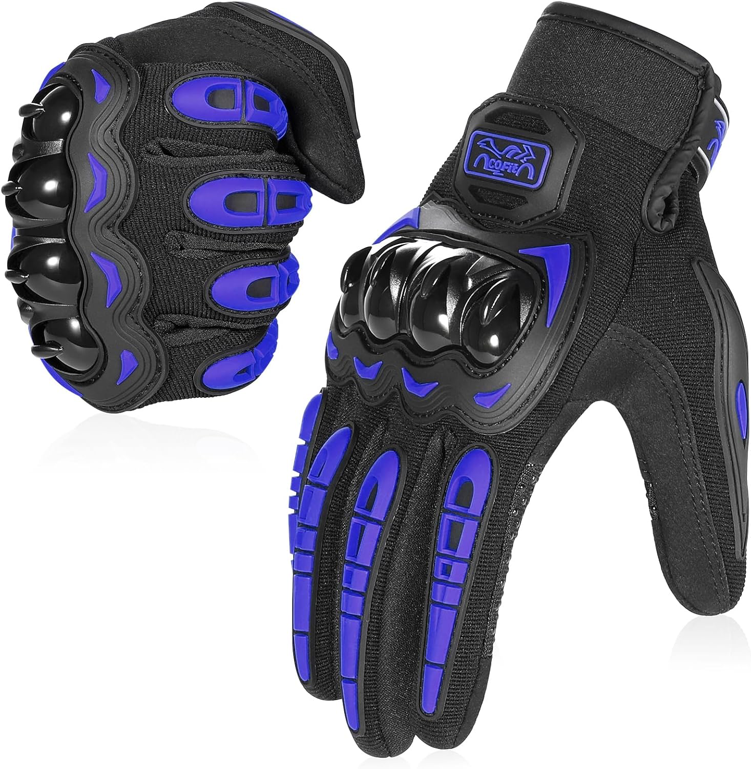 Gants de Moto, Gants à Écran Tactile Plein Doigt pour la Course de Moto, VTT, Escalade, Chasse, Motocross et Autres Sports de Plein Air