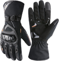 Gants d’Hiver Chaud étanche Manches Longues Écran Tactile,Gants Moto épais Coupe-Vent Doigt Protection Résistance Antidérapant Main Protecteur Unisex Sports Ski Snowboard Vélo Alpinisme