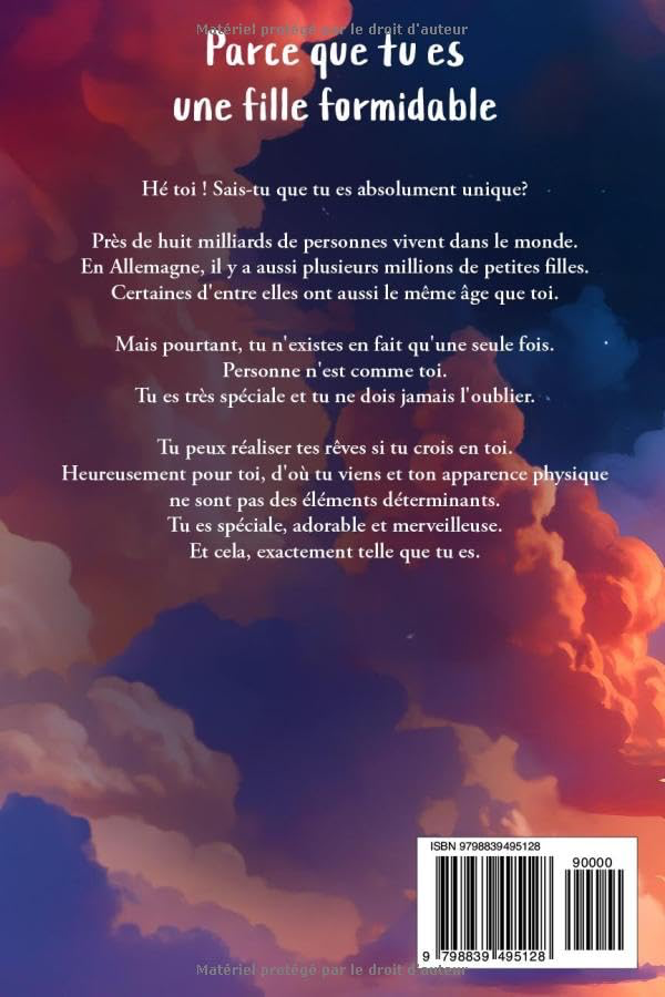 Parce que tu es une fille formidable: De merveilleuses histoires sur le courage, la force intérieure et la confiance en soi (livre cadeau pour les filles)