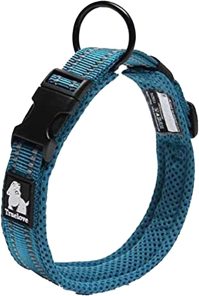 Collier de Chien Réfléchissant Réglable Nylon Solide Confort rembourré Colliers