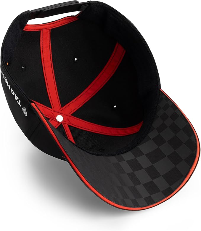 Porsche Motorsport Casquette d'équipe avec visière incurvée et Logos Porsche Motorsport et Sponsors, y Compris Un Logo sur la visière