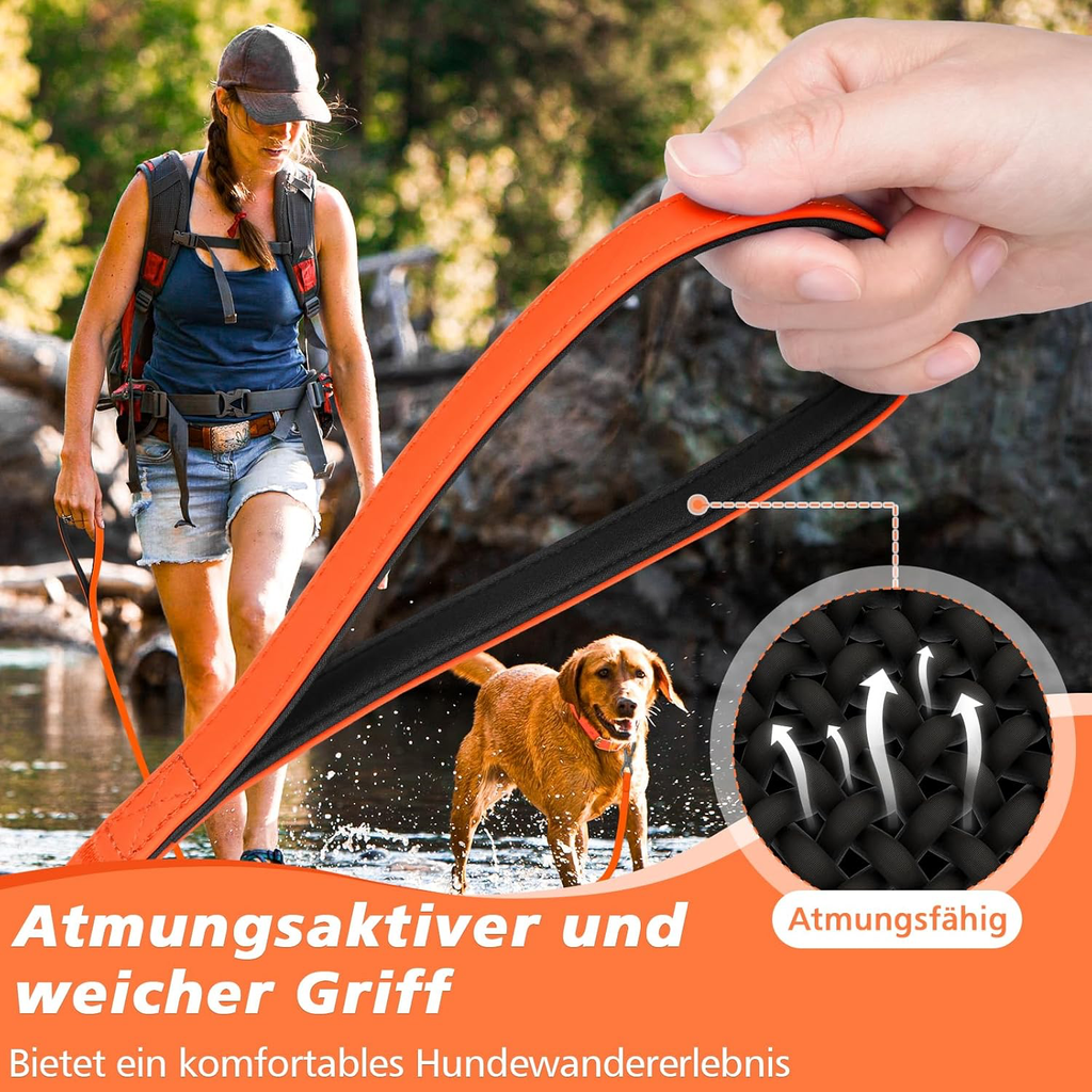 Longe pour Chien, 5M 10M 15M 20M 25M Laisse de Dressage étanches pour Chiens, Laisse pour Chien avec Mousqueton Verrouillable, Longe Robuste pour Petits, Moyens et Grands Chiens