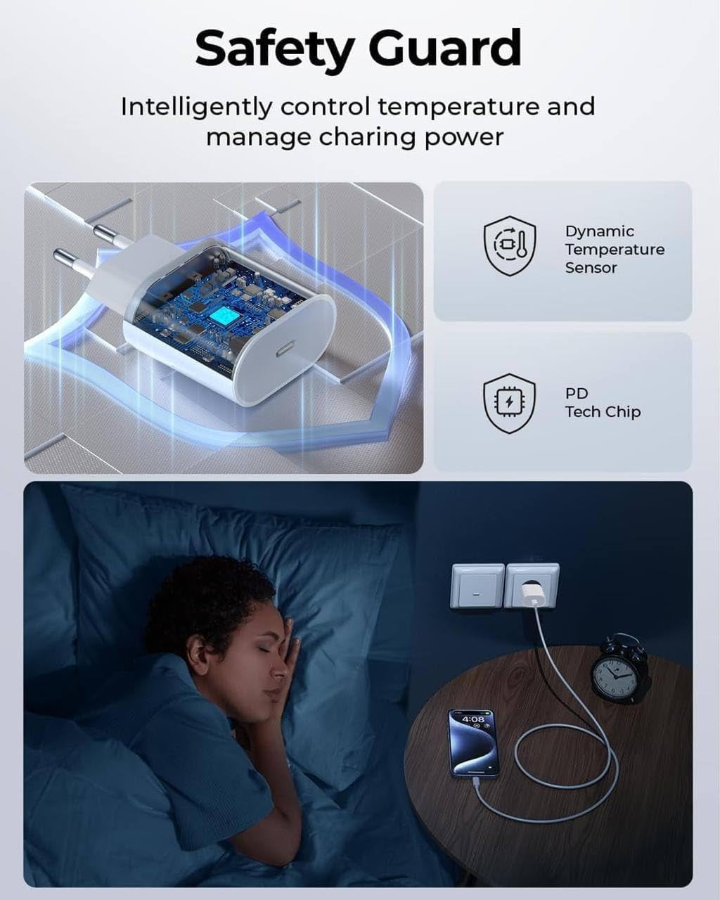 Chargeur Rapide 25W USB C universel